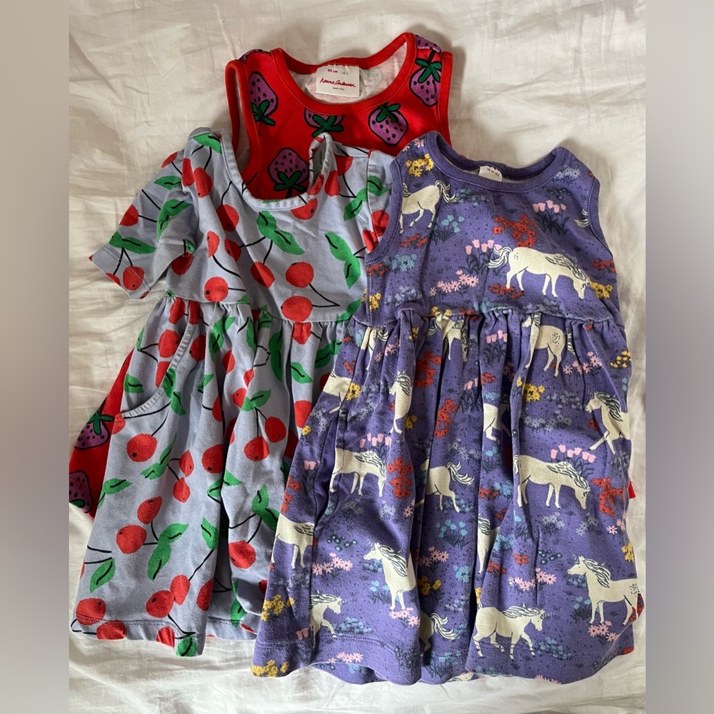 Bundle of Hanna Andersson Dresses 3T